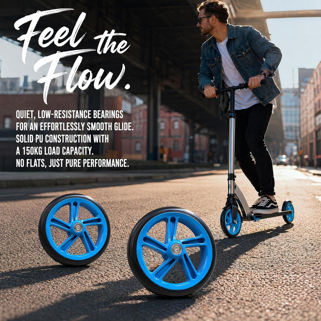 2 Stück City Scooter Ersatzräder: WARMWOO 200mm Scooter Rollen, Kick Scooter Air Luft Reifen-Set für