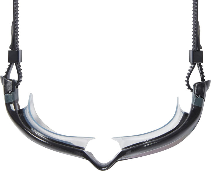 Zoggs Unisex Tiger Lsr+ Spiegel Schwimmbrille für Erwachsene Einheitsgrösse Schwarz/Grau/Spiegelrot,