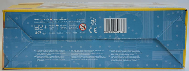 Matador 11407 E407 Baukasten, holzfarben,ab 5 Jahren, bunt