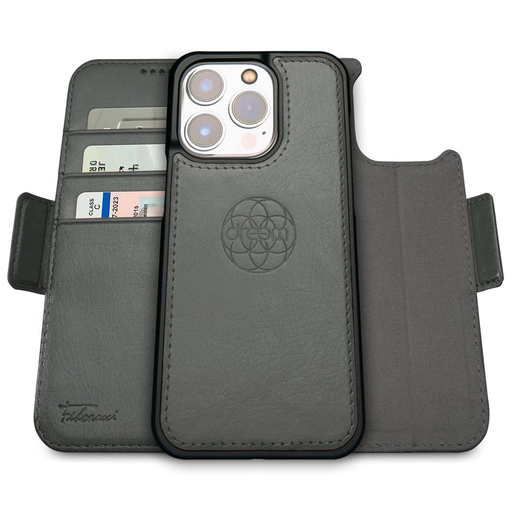 Dreem Fibonacci iPhone 14 Pro Geldbörsen-Hülle / 2-in-1 Stossfestes MagSafe Case und abnehmbares Lux