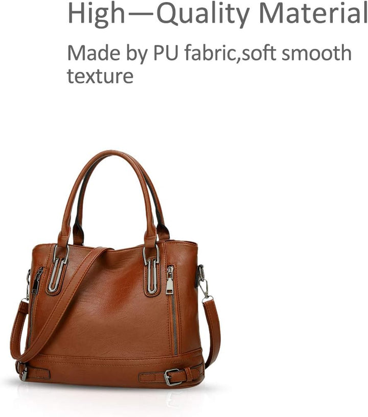 NICOLE & DORIS handtasche für damen Schultertasche Henkeltaschen Handtasche Umhängetasche Kunstleder