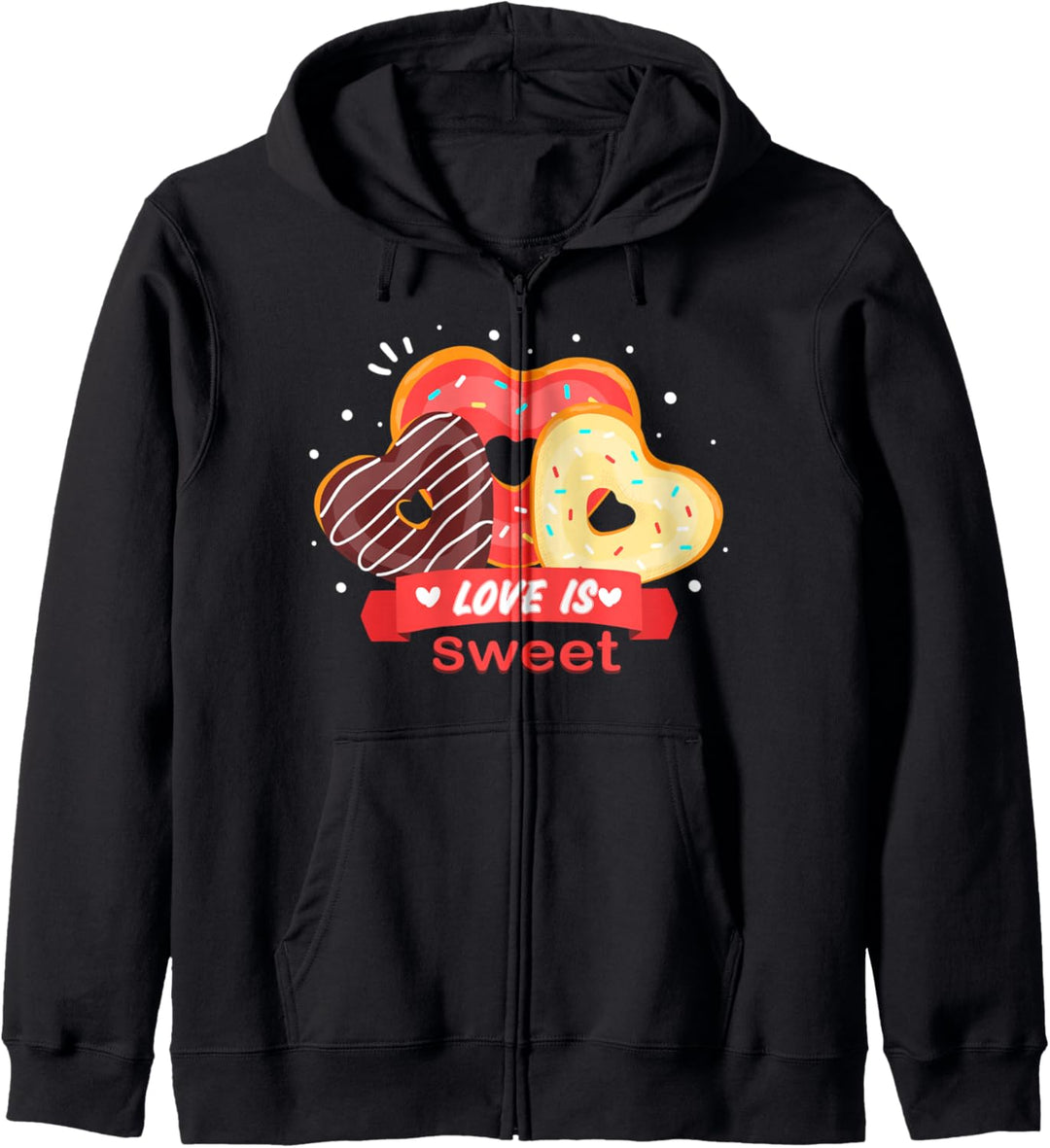 Krapfen Liebe Kapuzenjacke