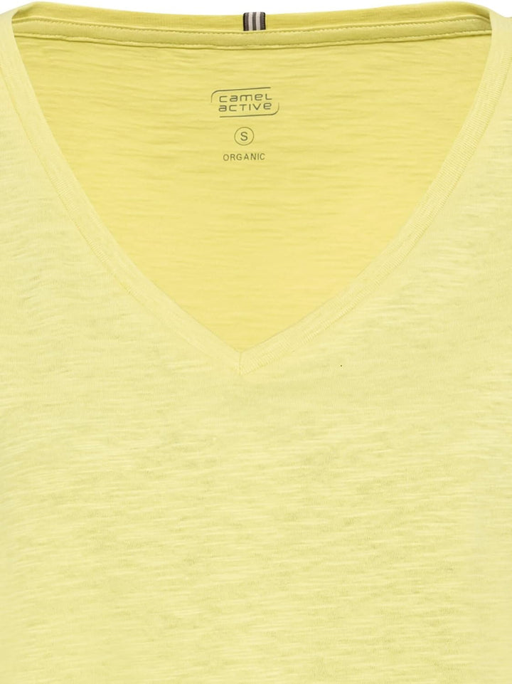camel active Damen T-Shirt Organic Cotton S Limoncello, S Limoncello