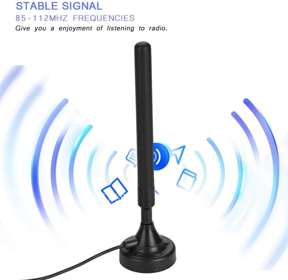 UKW-Radioantenne mit hoher Verstärkung für Haushalt 25dB Hohe Empfindlichkeit USB-FM-Antenne für nie