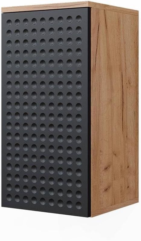 Vicco Badschrank Anthrazit gepunktet Irma 30x59x24 cm - hängender Badezimmerschrank, Praktisch für K
