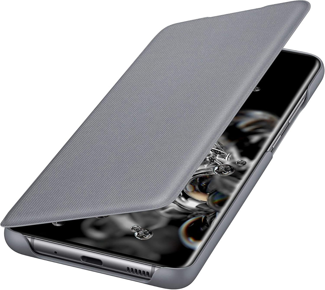 Samsung LED View Smartphone Cover EF-NG988 für Galaxy S20 Ultra Handy-Hülle, LED-Anzeige, Kartenhalt
