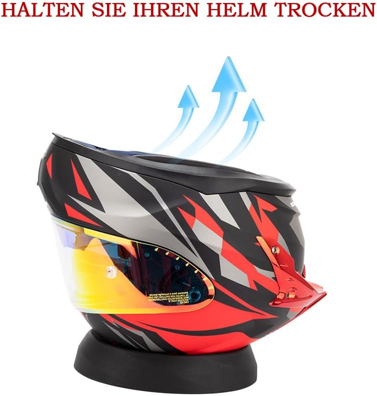 Helmständer aus Gummi Helmablage, Helmschutz, Motorradhelm, Helm, Neopren Yellow, Yellow