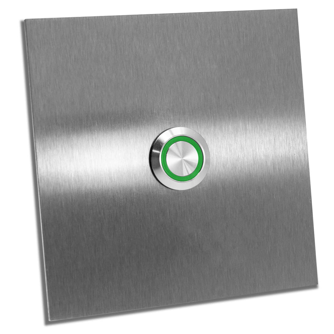 Jung-Edelstahl-Design Türklingel Bochum E1, Klingel V2a Edelstahl Led Klingelplatte verschiedene Grö