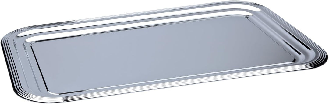 APS 3 x Partyplatte, Servierplatte, Serviertablett, Fischplatte, Obstplatte Metall - 53 cm x 32,5 cm