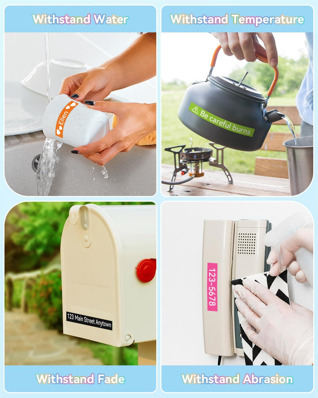 MarkField 6x Kompatible Schriftband für Brother P-Touch Label Maker TZ-MQP35 TZe-335 12mm x 8m 0,47