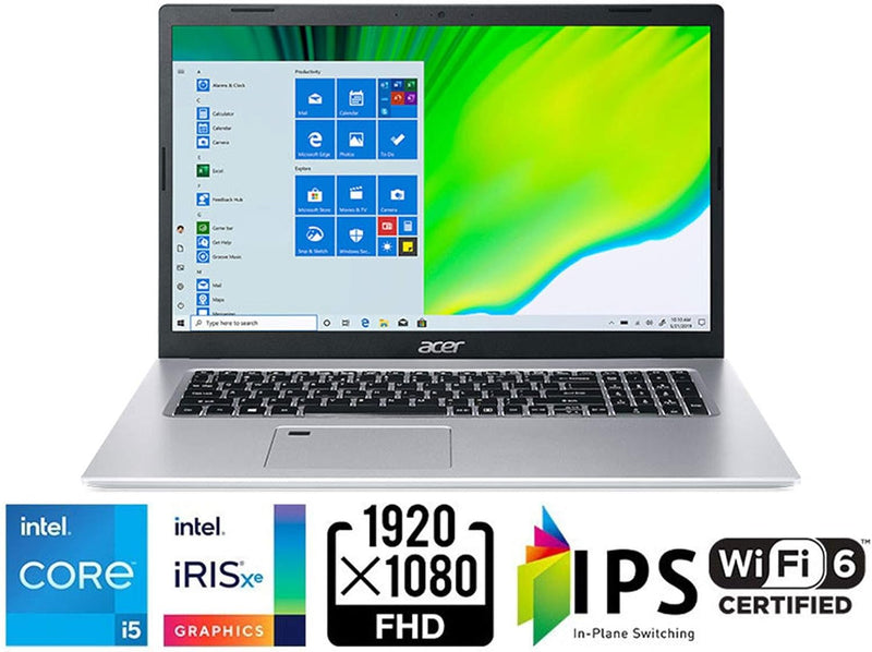 Acer Aspire 5 A517-52-59SV, 17.3" Full HD IPS Display, 11th Gen Intel Core i5-1135G7, Intel Iris Xe