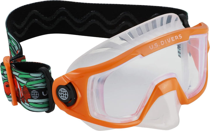 US Divers | Schnorchel Combo Avila für Kinder ab 6+ | Maske und Schnorchel BLACK ORANGE, BLACK ORANG