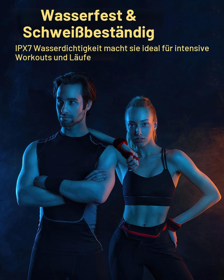 Bluetooth Kopfhörer Sport, in Ear Kopfhörer Kabellos Bluetooth 5.3 mit HD Mic, Herausragender Sound,