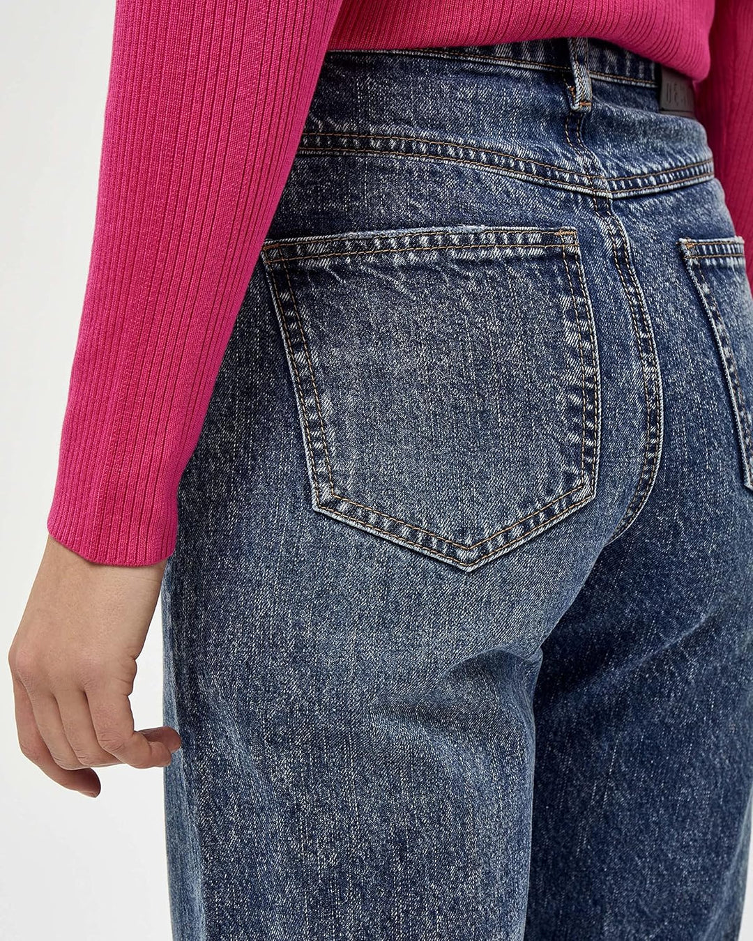 Desires Damen Koral Jeans mit weitem Bein 42 Dunkelblau, 42 Dunkelblau
