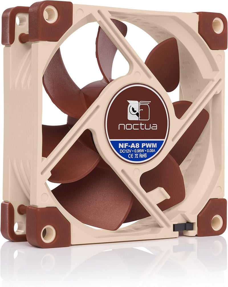 Noctua NF-A8 PWM, Leiser Premium-Lüfter, 4-Pin (80mm, Braun) Single, Single