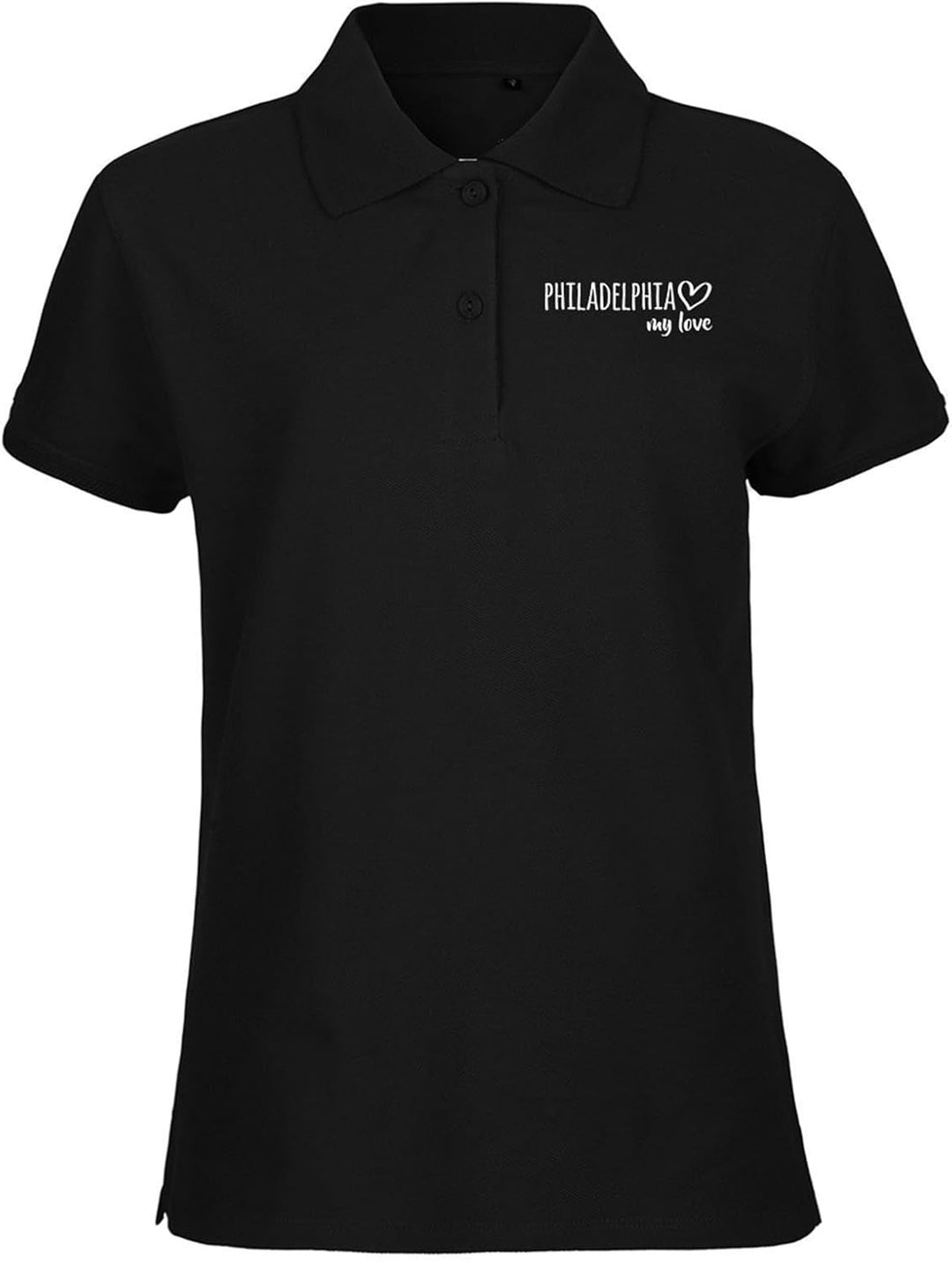 Huuraa Damen Polo Shirt Philadelphia My Love Bio Baumwolle Fairtrade Oberteil Grösse XS-XXL für alle