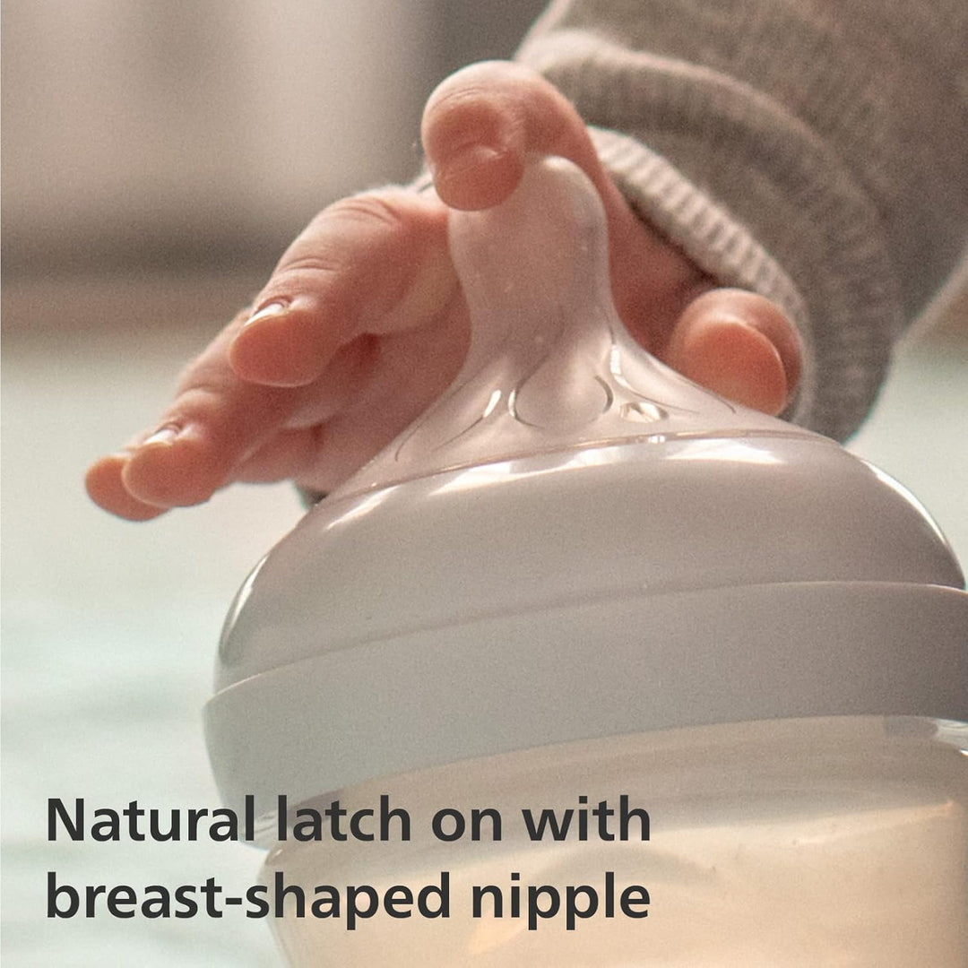 Philips Avent Flasche Natural mit Responsivschnuller 125ml, 2 Stück (Modell SCY900/02)