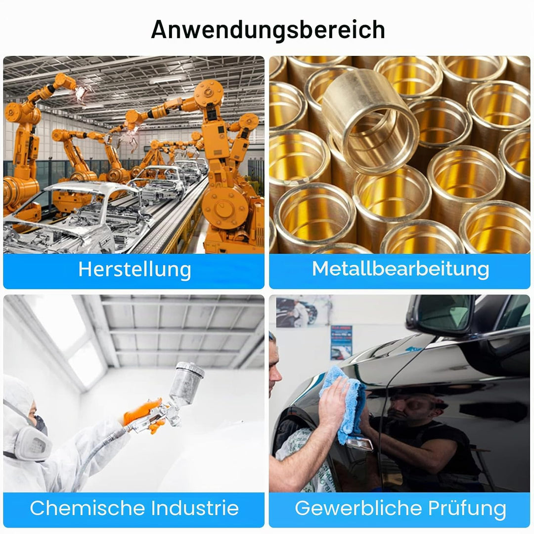 Schichtdickenmessgerät Lackschichtenmesser MESTEK Lacktester 0-1500um mit LCD-Display 2 Messmodi Hoc