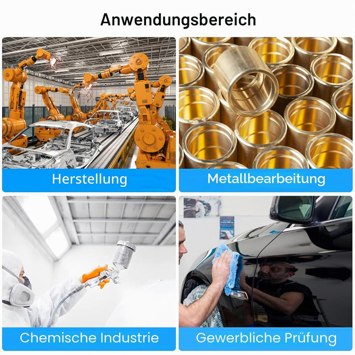 Schichtdickenmessgerät Lackschichtenmesser MESTEK Lacktester 0-1500um mit LCD-Display 2 Messmodi Hoc
