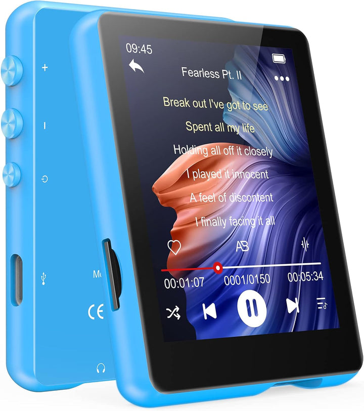 32GB MP3 Player Bluetooth 5.0 MECHEN 2,4'' Touchscreen Tragbarer MP3-Player zum Laufen mit Line-in-A
