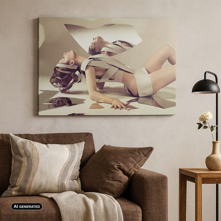 Bilder auf Leinwand Weiblich modell posieren beine Leinwandbild 70x50cm Wandbilder Dekoration Wohnzi