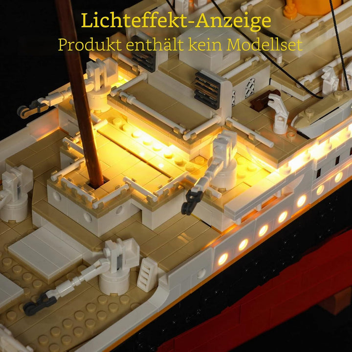 GEAMENT LED Licht-Set Kompatibel mit Lego Titanic - Beleuchtungsset für Creator 10294 Baumodell (Leg