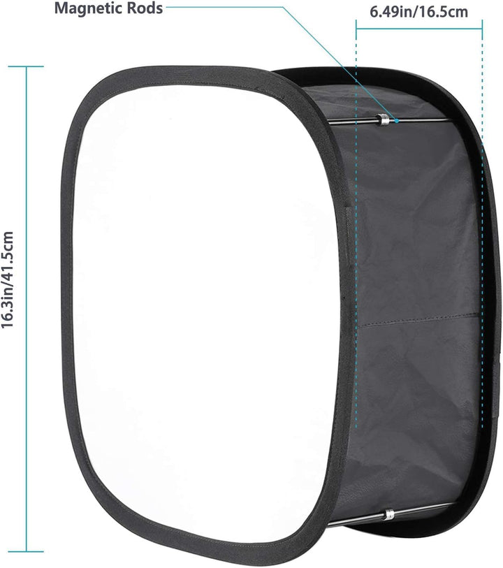 Neewer 2er Pack LED Licht Softbox für 660 LED Panel:9,25x9,25 Zoll Öffnung Faltbarer Lichtdiffusor m