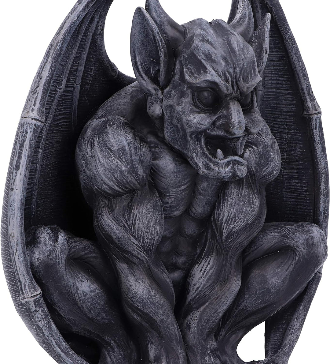 Nemesis Now Dark Black Grotesque Figurine Adalward Dekofigur, groteske Gargoyle, Dunkelschwarz, Schw