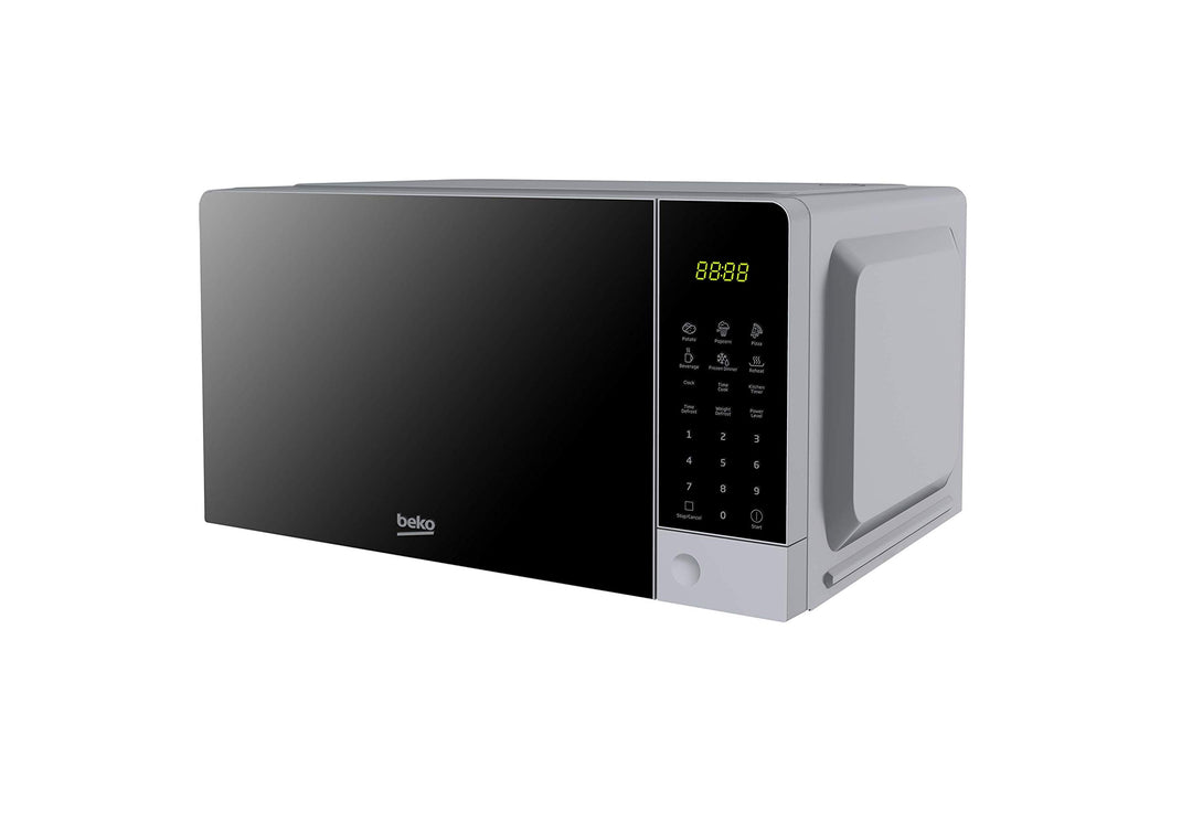 Beko MOC201103S Mikrowelle, digital, 20 l, 700 W, Silber, 45,2 x 32,5 x 23,7 cm Silber / Schwarz, Si