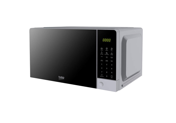 Beko MOC201103S Mikrowelle, digital, 20 l, 700 W, Silber, 45,2 x 32,5 x 23,7 cm Silber / Schwarz, Si