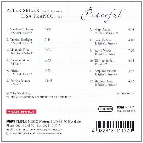 Peaceful, Audio-CD