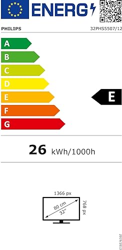 Philips 32PHS5507/12 80 cm (32 Zoll) Fernseher (HD, Triple Tuner, HDMI, USB, CI+, Mattschwarz) [Mode