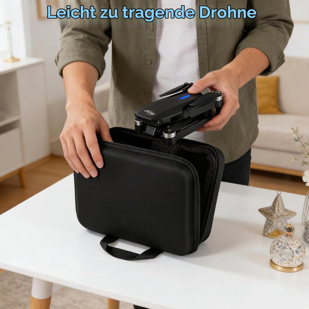 Drohne mit Kamera 1080P HD für Kinder, WiFi FPV Drone für Anfänger, RC Quadcopter mit 2 Akku, Schwer