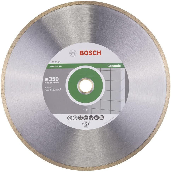 Bosch Professional Diamanttrennscheibe Standard für Ceramic, 350 x 30 und 25,40 x 2 x 7 mm,