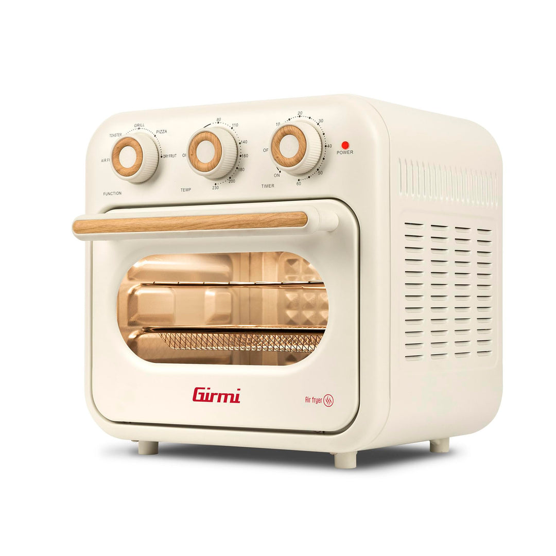 Girmi FG28 Ecofrit 14 L Heissluftfritteuse & Multifunktionsofen, 1300W, 14 Liter, Maxi-Lüfter, bis 2