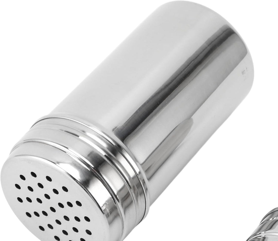 Shaker aus 304 Edelstahl, verstellbare Ausgiesslöcher, Gewürzspender, Behälter für Küche, Grill, Cam