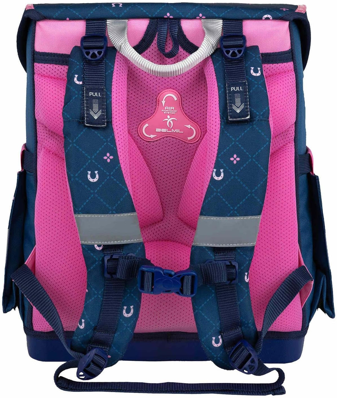 Belmil Compact Schulranzen Set 5 teilig mit extra Schlüsselanhänger oder extra Brustgurt (405-41AGS