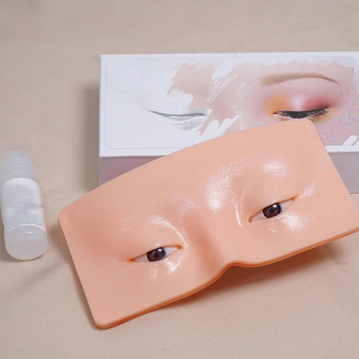 Kixolazr Augen-Make-up-Übungsbrett – realistisches Kosmetik-Make-up-Werkzeug aus Silikon – Augen-Mak