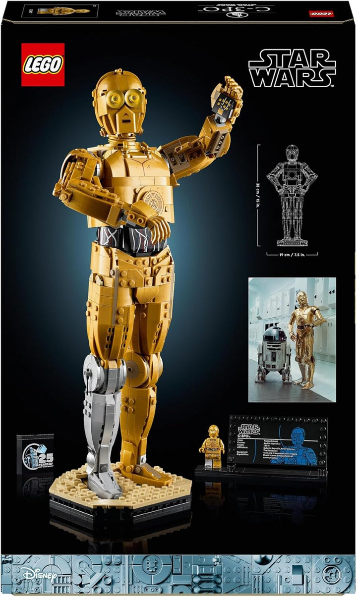 LEGO Star Wars C-3PO B, baubarer Droide, Modell zum Sammeln, Bauen und Ausstellen, nostalgische Gesc