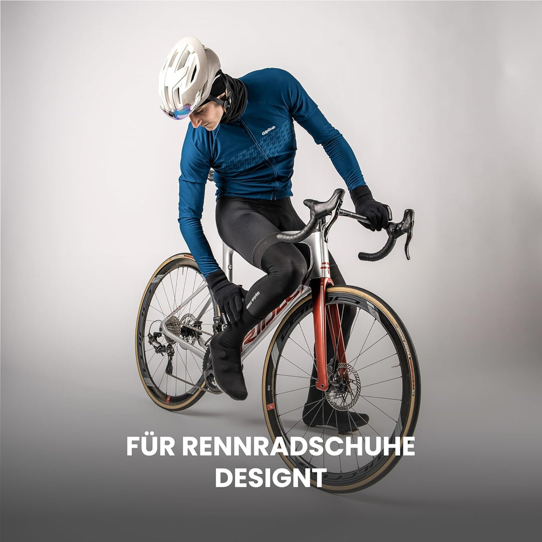 GripGrab Flandrien wasserdichte Gestrickte Rennrad Regenschutz Überschuhe Knitted Aero Radsport Über