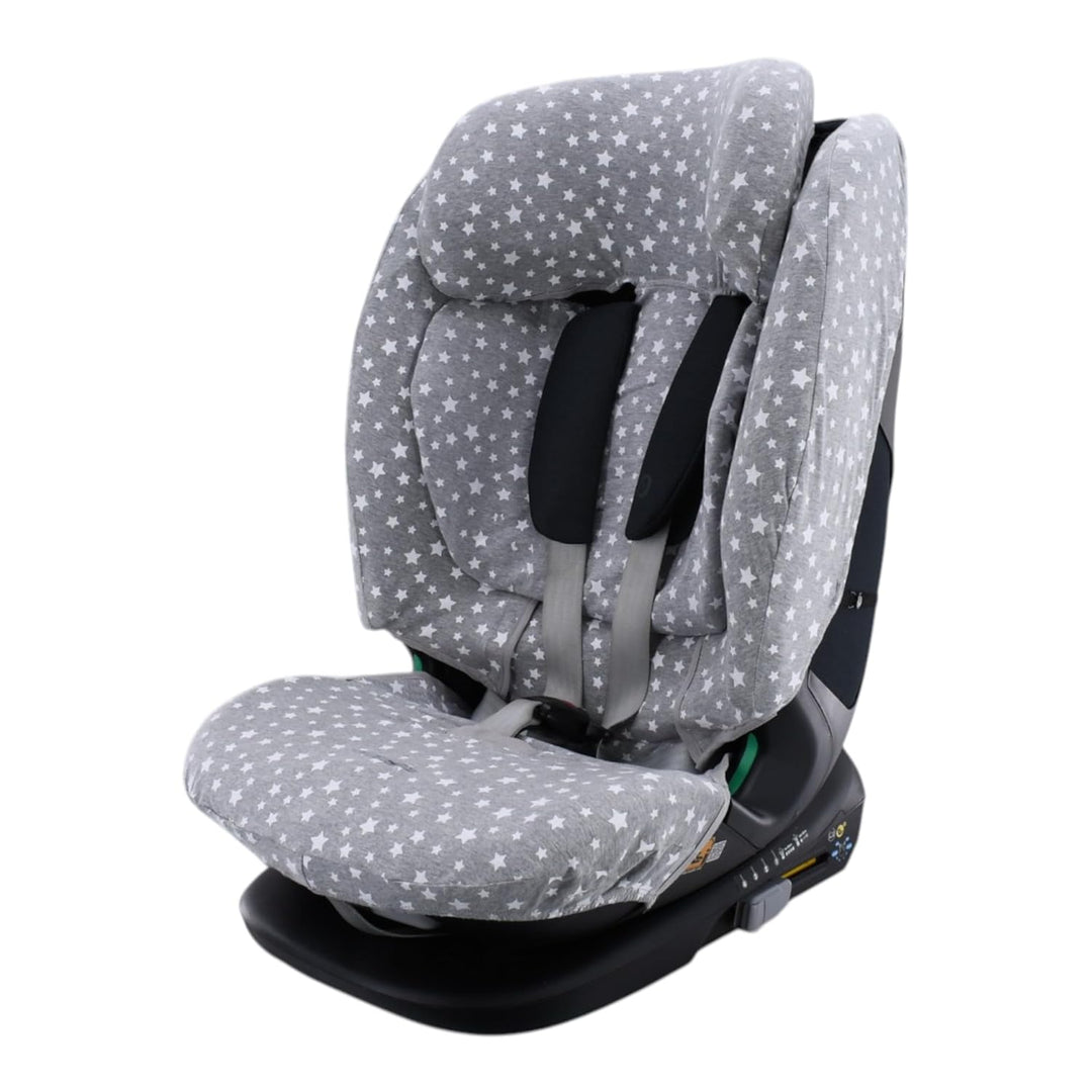 JYOKO Kids Bezug kompatibel mit Bebeconfort, Maxi Cosi Titan Pro, aus Baumwolle (White Star) Titan P