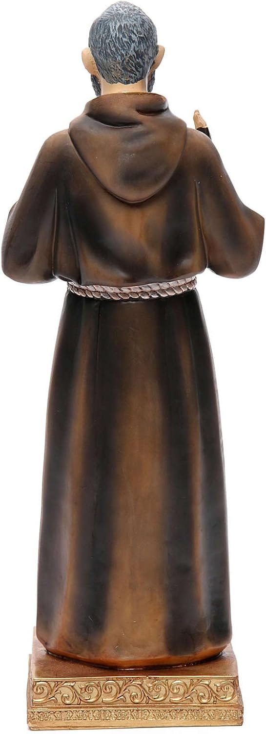 Statue Pater Pio 32.5cm Harz