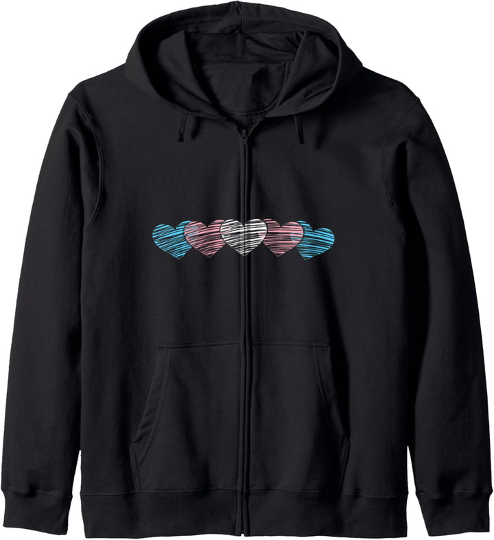 LGBTQ Transsexuell Herz Gay Pride Queer Geschenk Transgender Kapuzenjacke