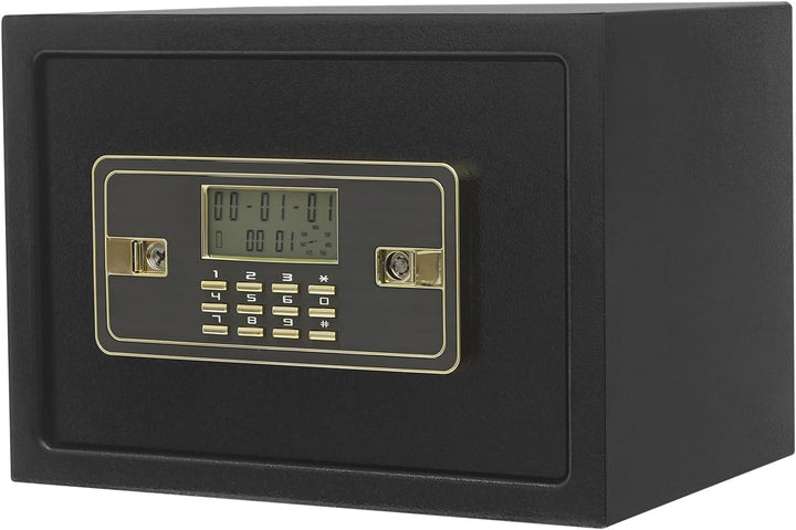 22L/5.8gal Möbeltresor Safe Tresor mit digital Tastatur Elektronischer Tresor Alarmsystem Feuerfest