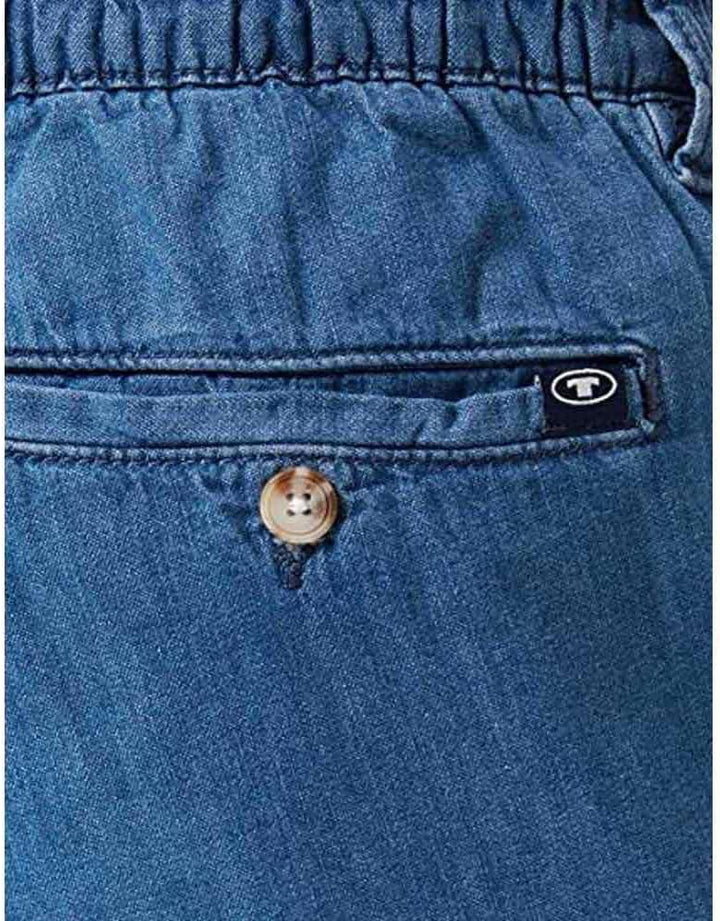 TOM TAILOR Herren Bermuda Shorts in Jeans-Optik 33 10113 - Clean Mid Stone Blue Denim, 33 10113 - Cl