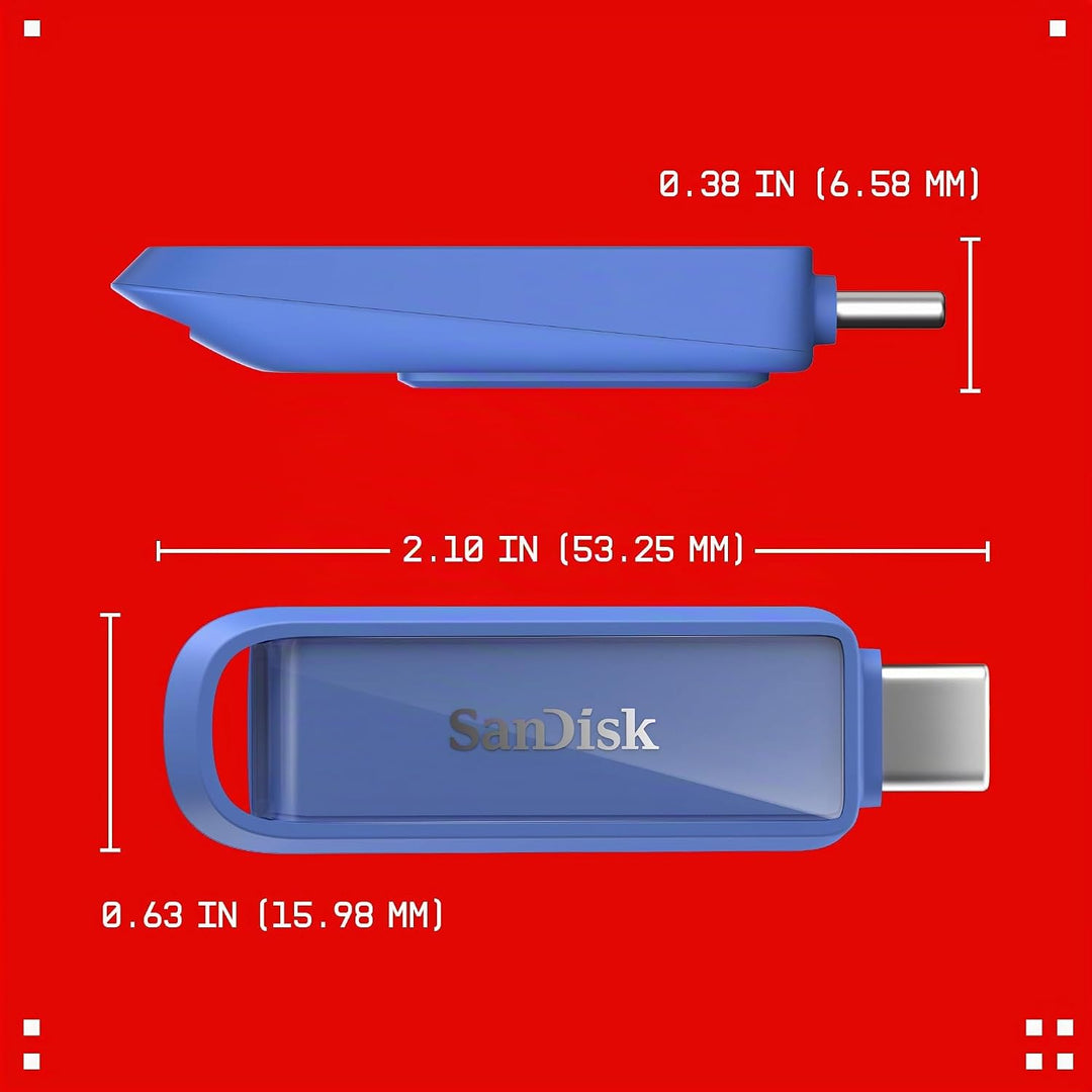 SANDISK Phone Drive mit USB Type-C 512 GB (Flash-Laufwerk für Smartphones, Tablets und Computer, 150