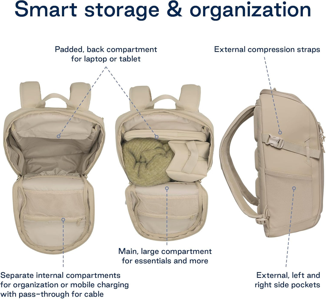 Beckmann Street GO Beige, Freizeitrucksack, Wanderrucksack