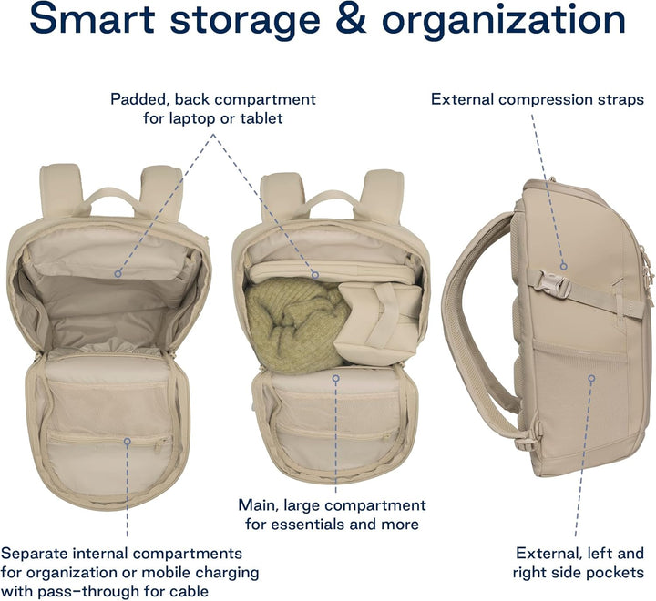 Beckmann Street GO Beige, Freizeitrucksack, Wanderrucksack