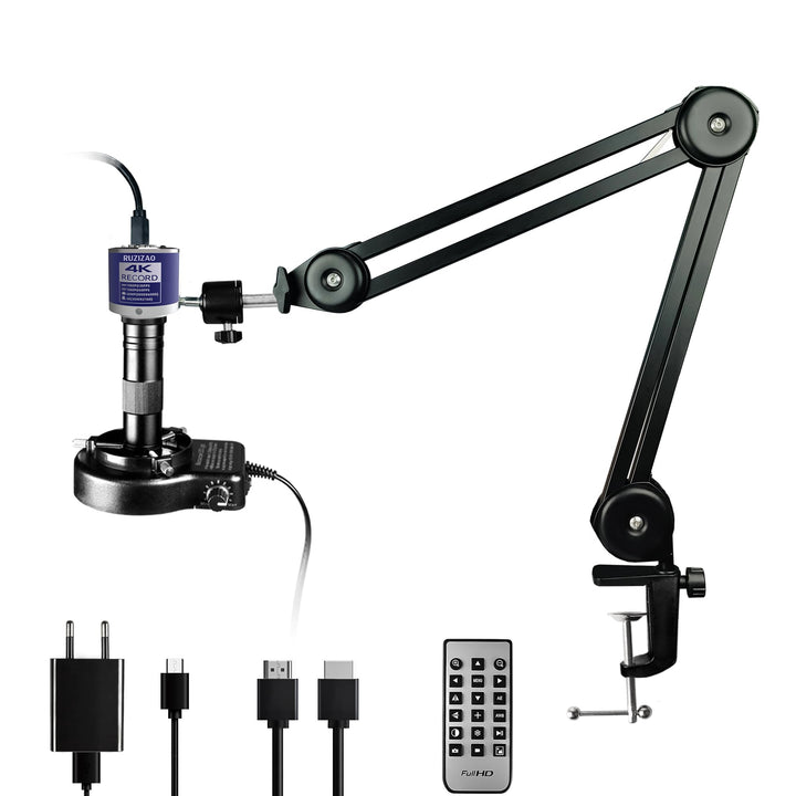 Digital Mikroskop, 48MP 4K 1080P HDMI Typ-C/USB Industrielle Video Digitales Mikroskop Kamera, 150X