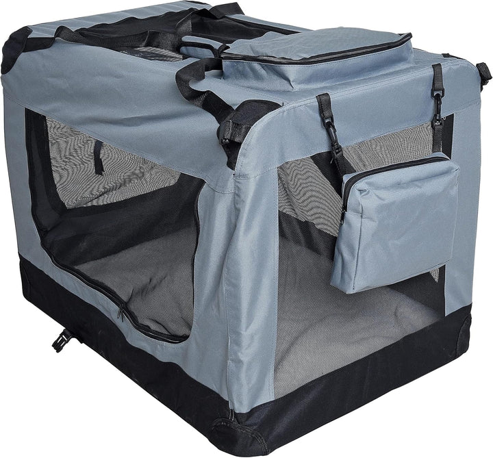 ESTEXO Hundebox Hundetransportbox Transportbox faltbar Reisebox Katzenbox Box Transporttasche Tier-B